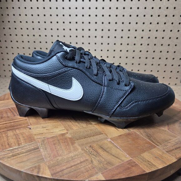 Nike Air Jordan 1 Low TD Black White Football Cleats FJ6245-001 Men’s Size 13.5 main image 7